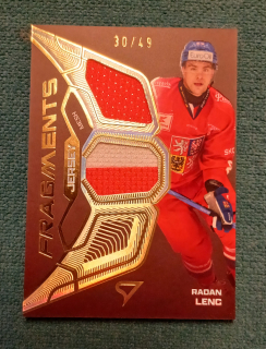 Lenc Radan hokejové česko 2025 Fragments Jersey 30/49 