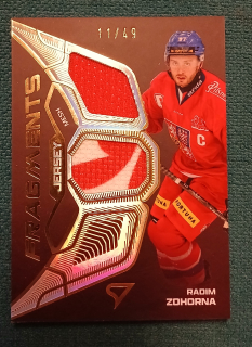 Zohorna Radim hokejové česko 2025 Fragments Jersey 11/49 