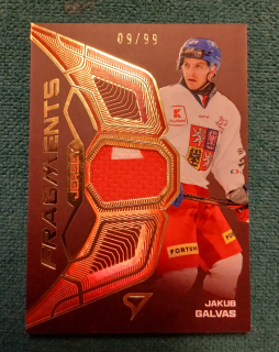 Galvas Jakub hokejové česko 2025 Fragments Jersey 9/99 