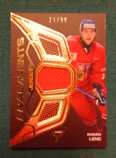 Lenc Radan hokejové česko 2025 Fragments Jersey 21/99 