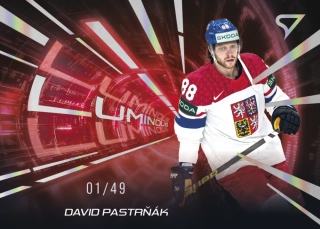 Pastrňák David Luminious Red Hokejové česko 2025 35/49