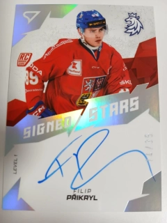 Přikryl Filip hokejové česko 2025 Signed Stars 14/35 