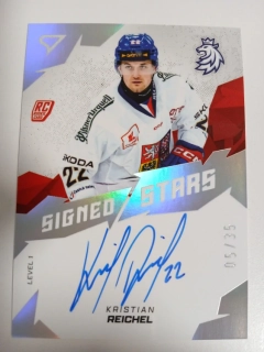 Reichel Kristian hokejové česko 2025 Signed Stars 05/35 