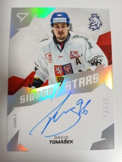 Tomášek David hokejové česko 2025 Signed Stars 12/35 