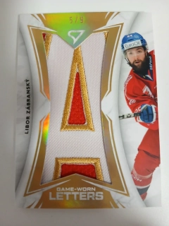 Zábranský Libor Game Worn Letters hokejové česko 2025 5/9 