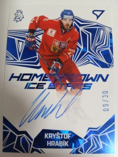 Hrabík Kryštof hokejové česko 2025 Homegrown ice stars Signature 09/30 