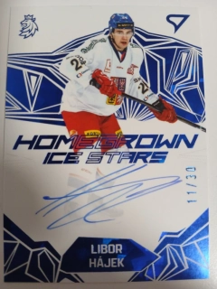 Hájek Libor hokejové česko 2025 Homegrown ice stars Signature 11/30 