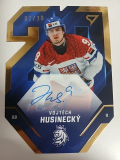 Husinecký Vojtěch hokejové česko 2025 Team 20 Signature 02/30 