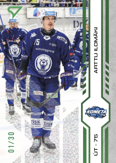 Ilomäki Arttu Green Glitter Parallel 2/30 Tipsport extraliga 24/25 #397
