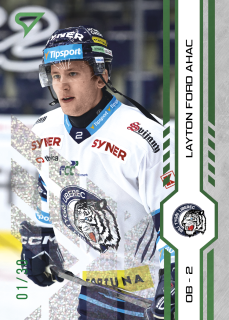 Ahac Ford Layton Green Glitter Parallel 18/30 Tipsport extraliga 24/25 #403