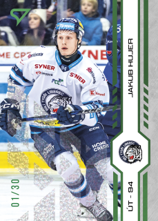 Hujer Jakub Green Glitter Parallel 21/30 Tipsport extraliga 24/25 #408