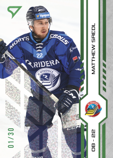 Sredl Matthew Green Glitter Parallel 18/30 Tipsport extraliga 24/25 #421