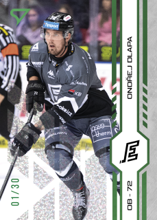Dlapa Ondřej Green Glitter Parallel 6/30 Tipsport extraliga 24/25 #432