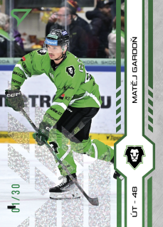 Gardoň Matěj Green Glitter Parallel 13/30 Tipsport extraliga 24/25 #444