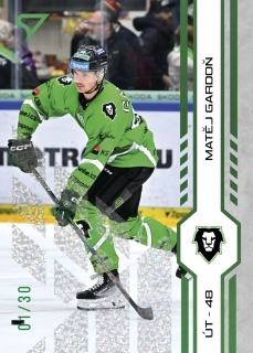 Gardoň Matěj Green Glitter Parallel 27/30 Tipsport extraliga 24/25 #444