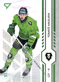 Mazura Tomáš Green Glitter Parallel 28/30 Tipsport extraliga 24/25 #445