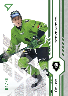 Moses Steve Green Glitter Parallel 18/30 Tipsport extraliga 24/25 #446
