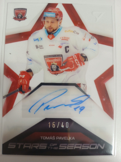 Pavelka Tomáš Stars of the Season Signature 16/40 Tipsport extraliga 2024/2025