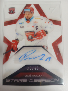 Pavelka Tomáš Stars of the Season Signature 36/40 Tipsport extraliga 2024/2025