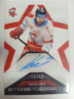 Kunc Michal Stars of the Season Signature 12/40 Tipsport extraliga 2024/2025