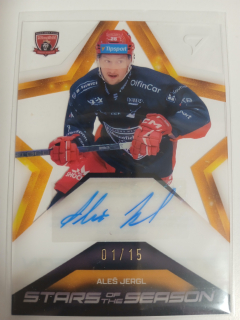 Jergl Aleš Stars of the Season Signature 1/15 Tipsport extraliga 2024/2025