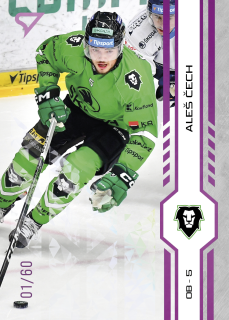 Čech Aleš Purple Iceberg Parallel 52/60 Tipsport extraliga 24/25 #351