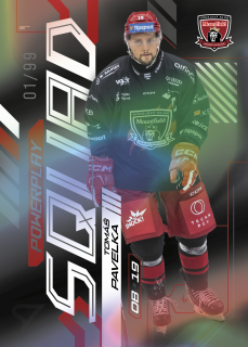 Pavelka Tomáš Powerplay Squad Parallel 77/99 Tipsport extraliga 24/25 #49