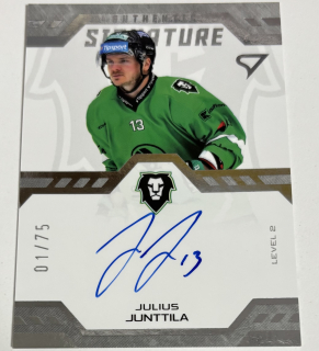 Junnttila Julius Authentic Signature 1/75 Tipsport Extraliga 24/25