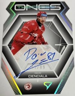 Cienciala David The Chosen Ones Die Cut Auto 83/89 Tipsport extraliga 24/25