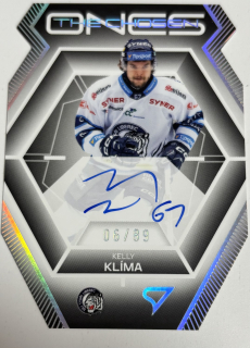 Klíma Kelly The Chosen Ones Die Cut Auto 6/89 Tipsport extraliga 24/25