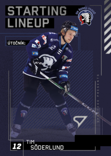 Söderlund Tim Starting Lineup Tipsport extraliga 23/24 SL-72