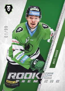 Gardoň Matěj Rookie Premiere 58/99 Tipsport extraliga 23/24 #21