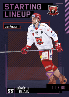 Blain Jerémie Starting Lineup 1of30 Tipsport extraliga 23/24 #8