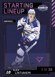 Lintuniemi Alex Starting Lineup 1of30 Tipsport extraliga 23/24 #38