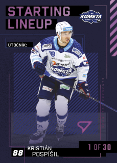 Pospíšil Kristián Starting Lineup 1of30 Tipsport extraliga 23/24 #42