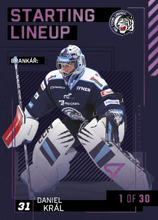 Král Daniel Starting Lineup 1of30 Tipsport extraliga 23/24 #31