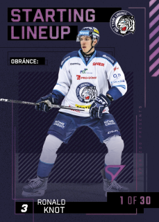 Knot Ronald Starting Lineup 1of30 Tipsport extraliga 23/24 #32