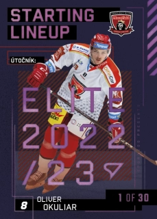 Okuliar Oliver Starting Lineup 1of30 Tipsport extraliga 23/24 #88