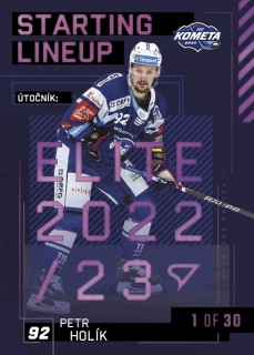 Holík Petr Starting Lineup 1of30 Tipsport extraliga 23/24 #89