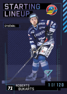 Bukarts Radovan Starting Lineup 1of120 Tipsport extraliga 23/24 #22