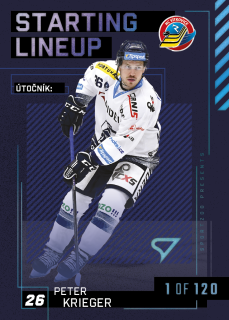 Krieger Peter Starting Lineup 1of120 Tipsport extraliga 23/24 #23