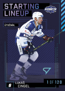 Cingel Lukáš Starting Lineup 1of120 Tipsport extraliga 23/24 #40