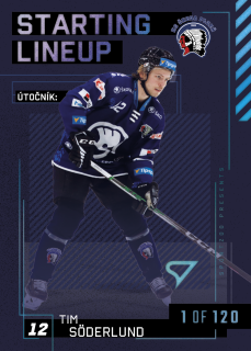 Söderlund Tim Starting Lineup 1of120 Tipsport extraliga 23/24 #72