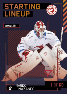 Mazanec Marek Starting Lineup 1of60 Tipsport extraliga 23/24 #1