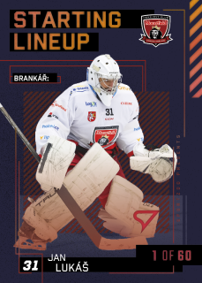 Lukáš Jan Starting Lineup 1of60 Tipsport extraliga 23/24 #7