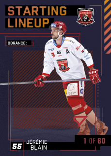 Blain Jérémie Starting Lineup 1of60 Tipsport extraliga 23/24 #8