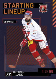 Jank Bohumil Starting Lineup 1of60 Tipsport extraliga 23/24 #9