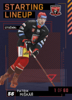 Miškář Pavel Starting Lineup 1of60 Tipsport extraliga 23/24 #11