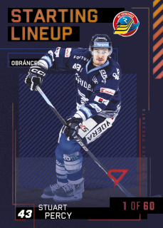 Percy Stuart Starting Lineup 1of60 Tipsport extraliga 23/24 #21