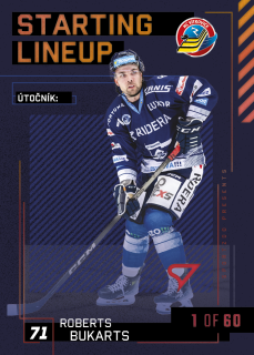 Bukarts Roberts Starting Lineup 1of60 Tipsport extraliga 23/24 #22